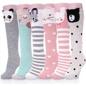 Little Girls Thigh High Cartoon Socks Kid Stockings