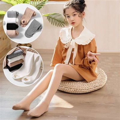 Adolescents Noies Joves Tube White School Pantyhose